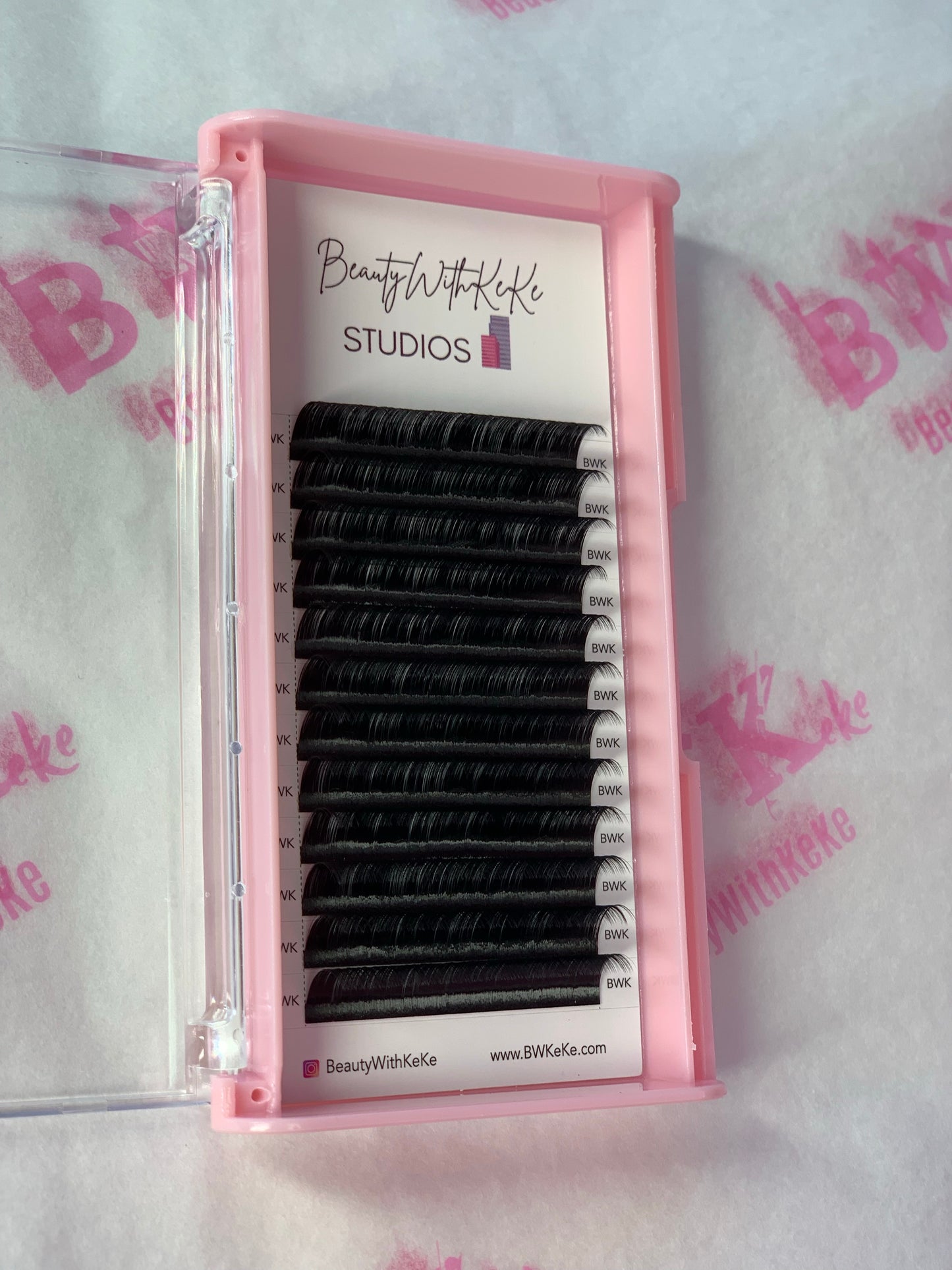 BWK Single Length Lash Extensions Tray